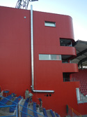 Nerezový komín, od technologie, fotbalový stadion Jihlava